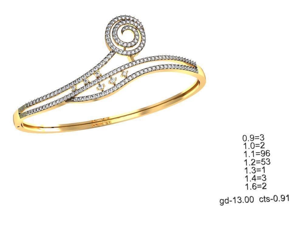 75 Women Bracelets Render STL Detail Bulk Collection 3D print model_13