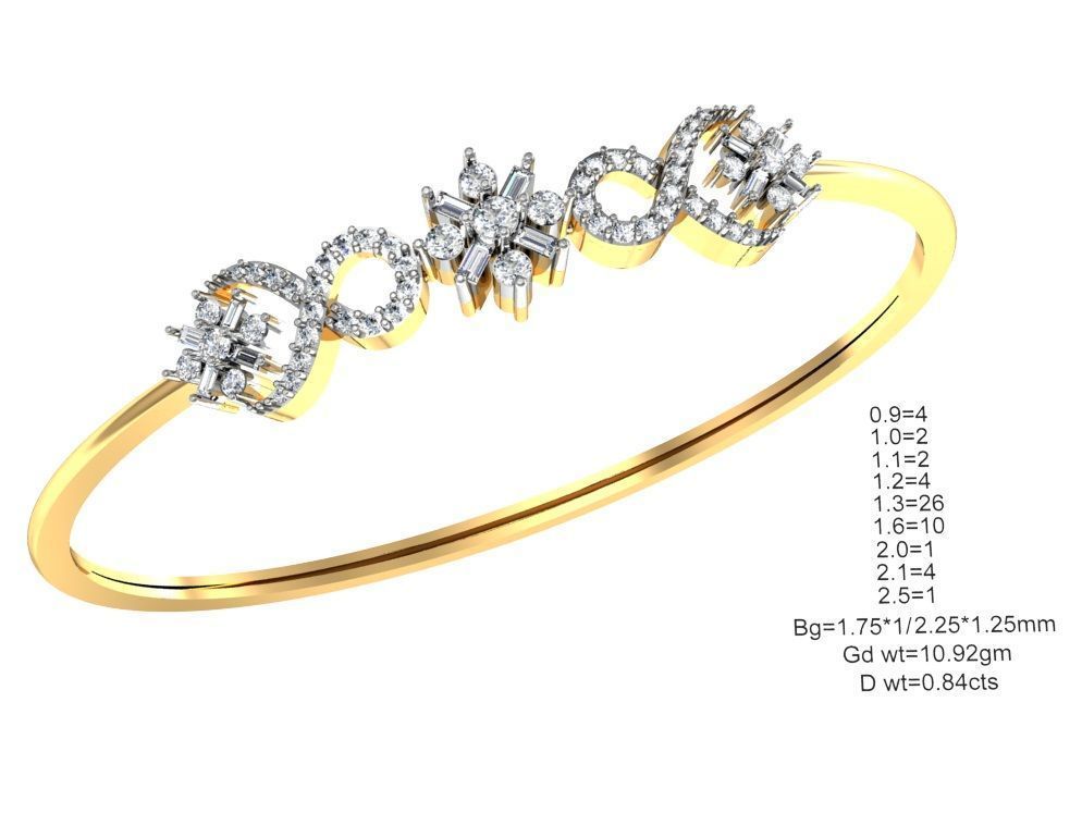 75 Women Bracelets Render STL Detail Bulk Collection 3D print model_53