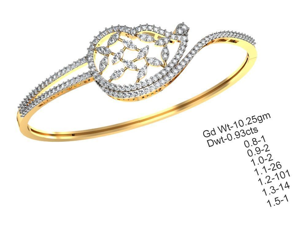 75 Women Bracelets Render STL Detail Bulk Collection 3D print model_12