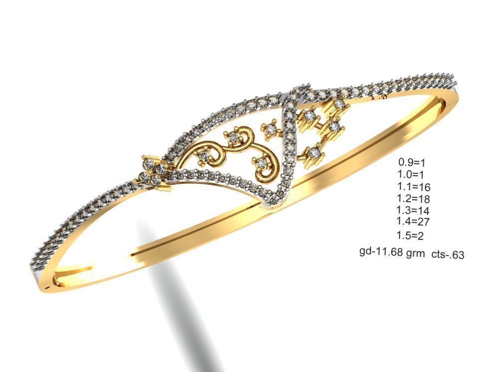 75 Women Bracelets Render STL Detail Bulk Collection 3D print model_18