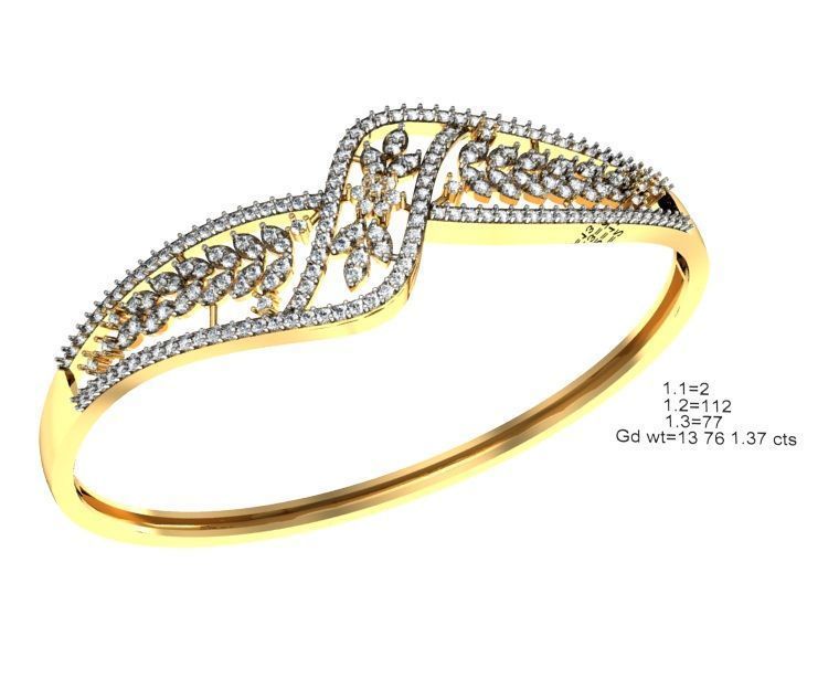 75 Women Bracelets Render STL Detail Bulk Collection 3D print model_67