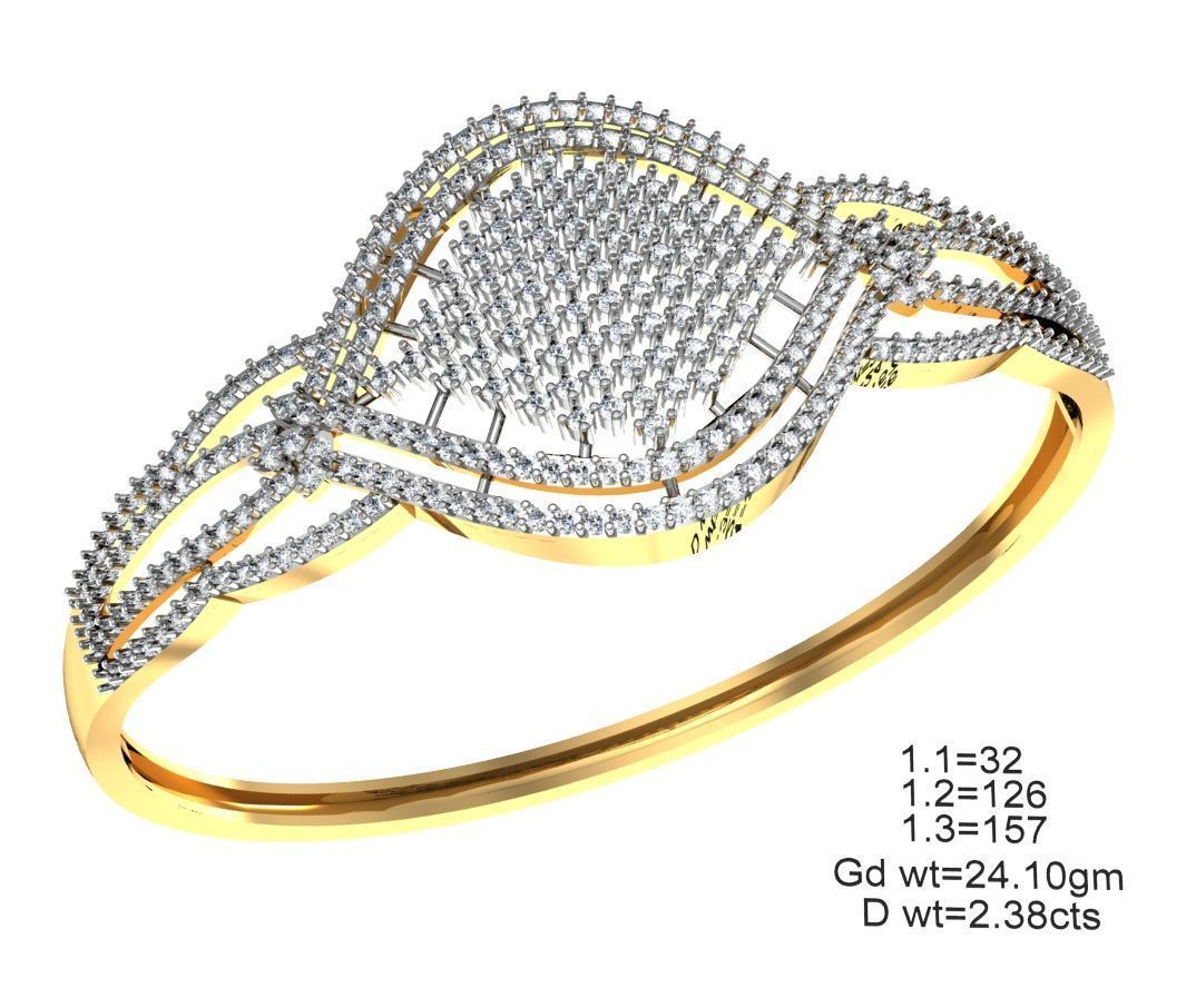 75 Women Bracelets Render STL Detail Bulk Collection 3D print model_27