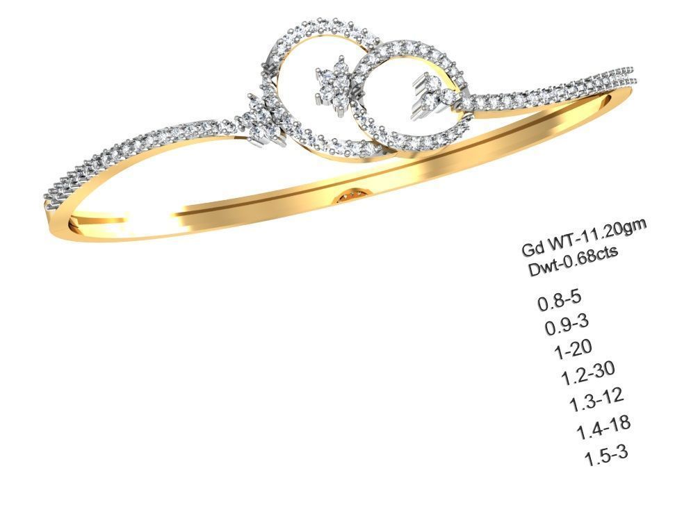 75 Women Bracelets Render STL Detail Bulk Collection 3D print model_55