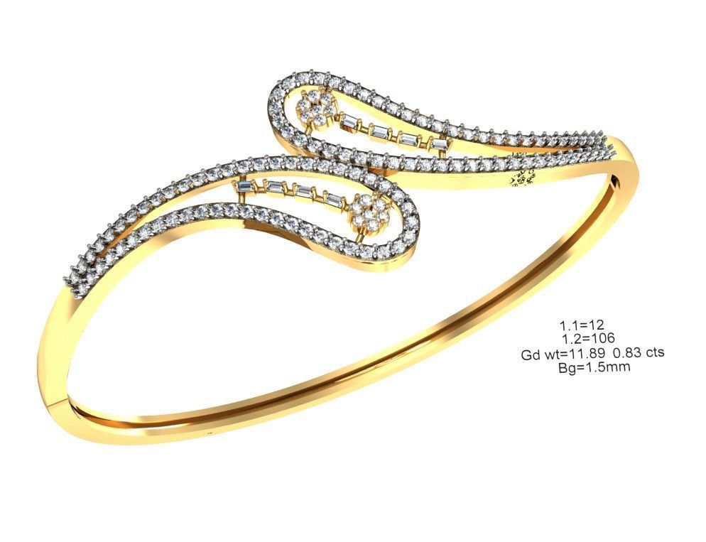 75 Women Bracelets Render STL Detail Bulk Collection 3D print model_73