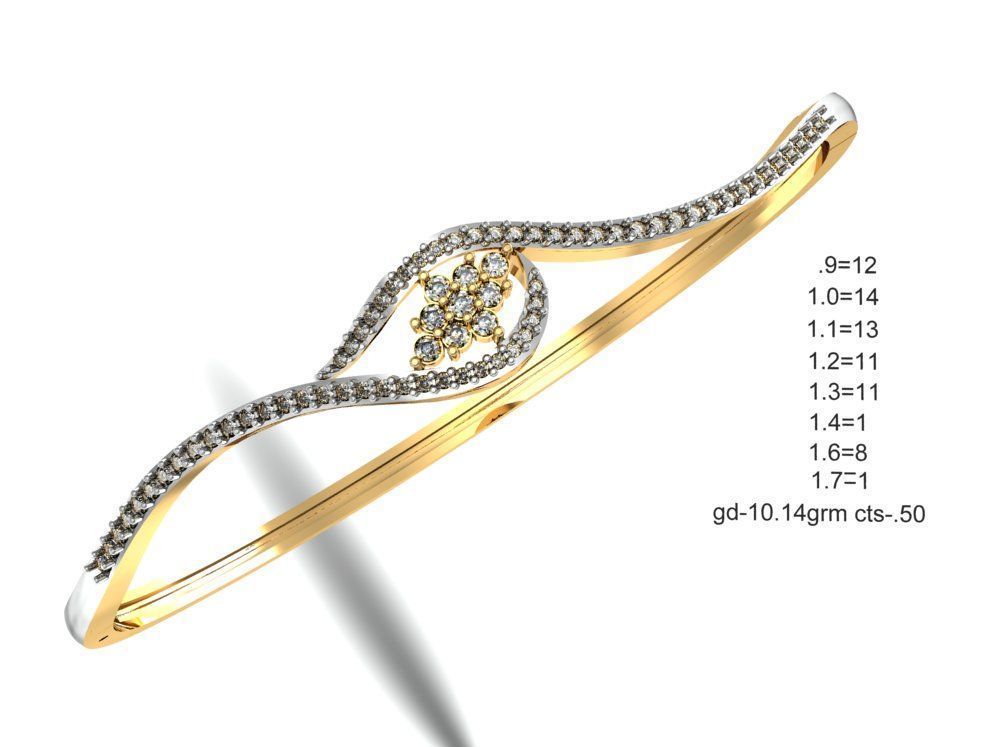 75 Women Bracelets Render STL Detail Bulk Collection 3D print model_24