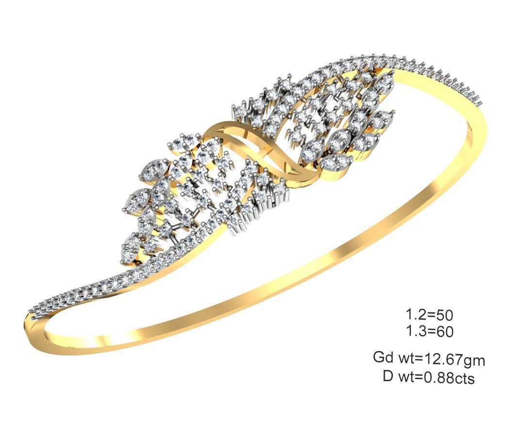 75 Women Bracelets Render STL Detail Bulk Collection 3D print model_1