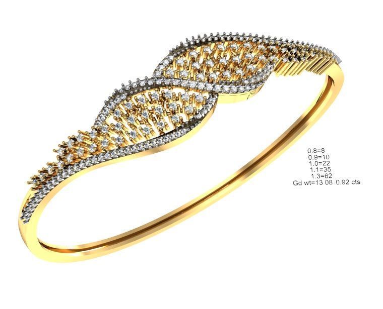 75 Women Bracelets Render STL Detail Bulk Collection 3D print model_64