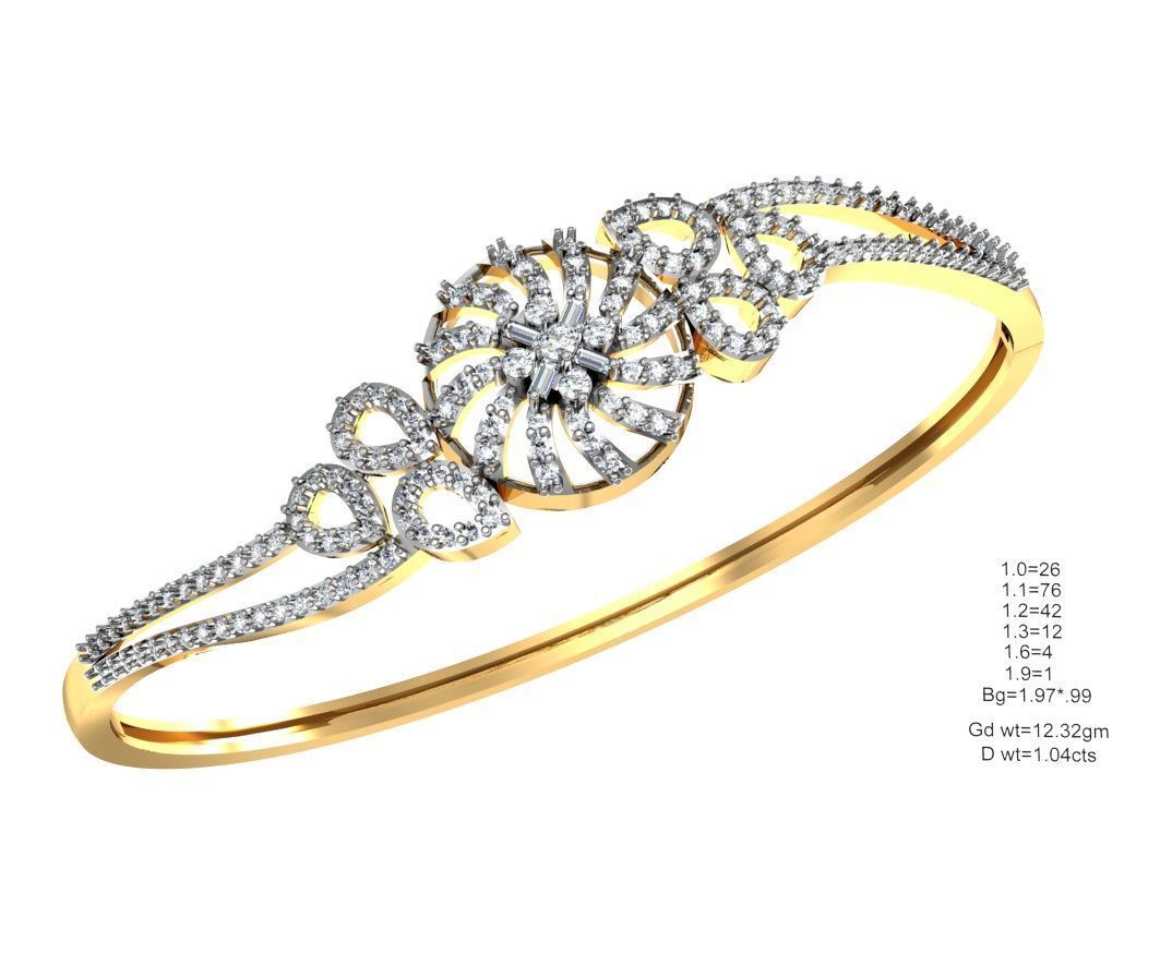 75 Women Bracelets Render STL Detail Bulk Collection 3D print model_4