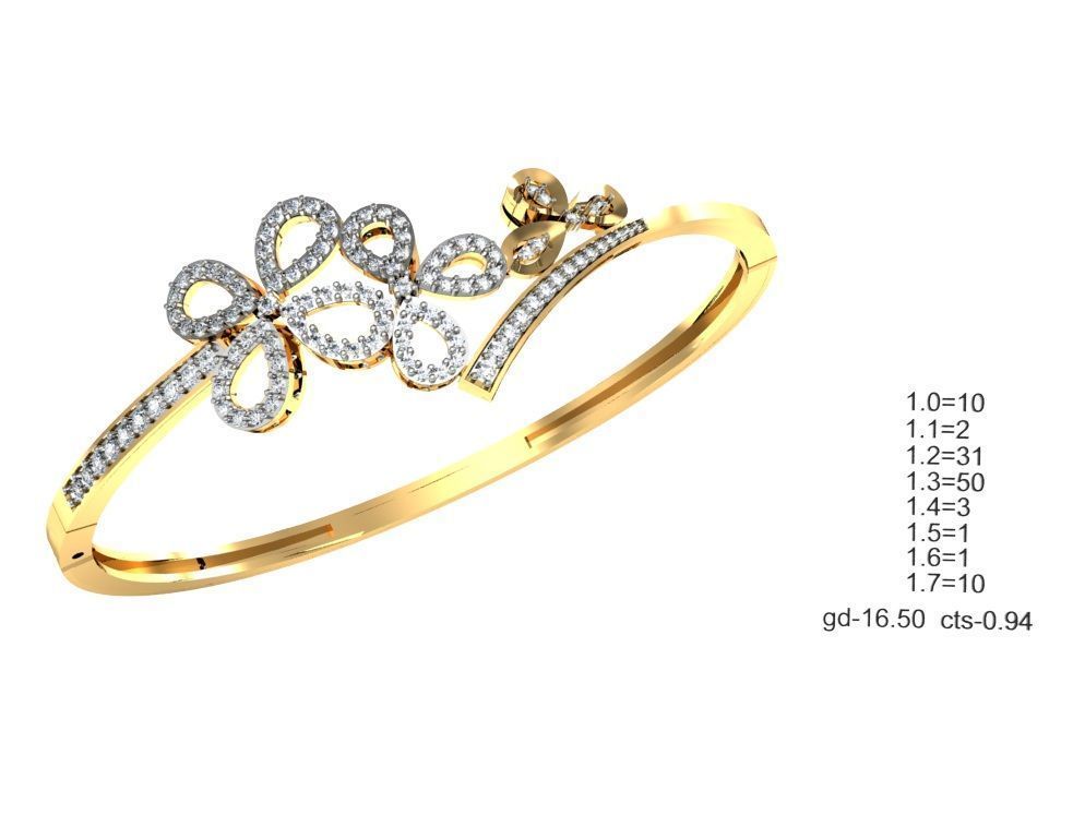 75 Women Bracelets Render STL Detail Bulk Collection 3D print model_77