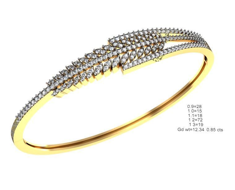 75 Women Bracelets Render STL Detail Bulk Collection 3D print model_48