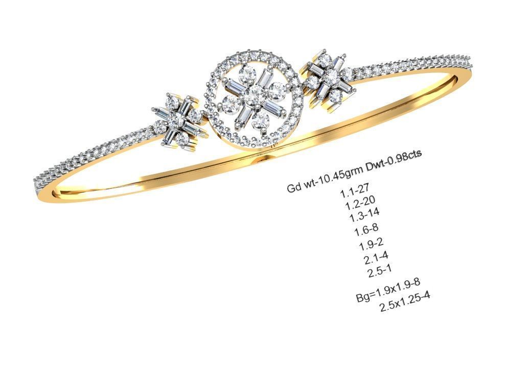 75 Women Bracelets Render STL Detail Bulk Collection 3D print model_54