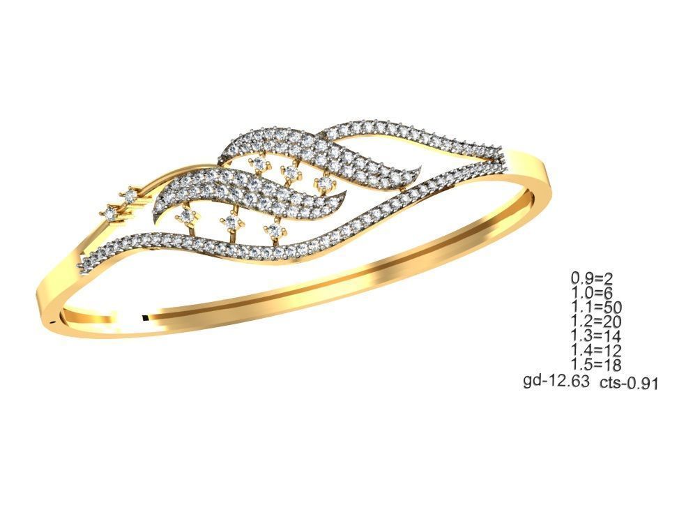 75 Women Bracelets Render STL Detail Bulk Collection 3D print model_44