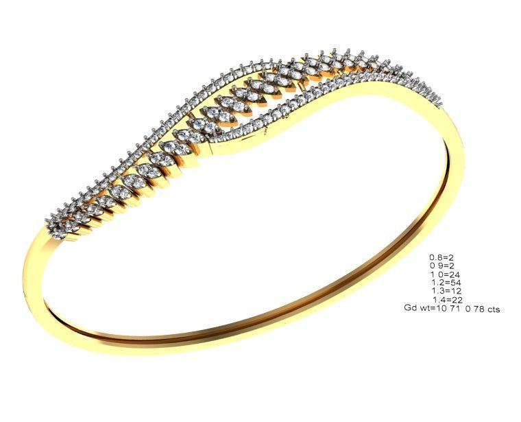 75 Women Bracelets Render STL Detail Bulk Collection 3D print model_47