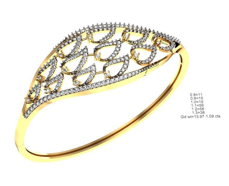 75 Women Bracelets Render STL Detail Bulk Collection 3D print model_6