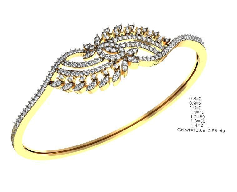 75 Women Bracelets Render STL Detail Bulk Collection 3D print model_23