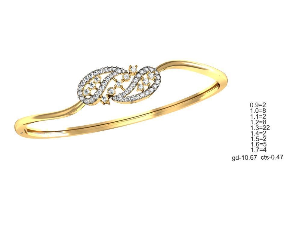 75 Women Bracelets Render STL Detail Bulk Collection 3D print model_43