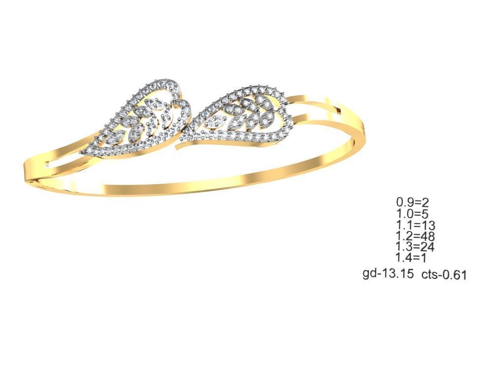 75 Women Bracelets Render STL Detail Bulk Collection 3D print model_22