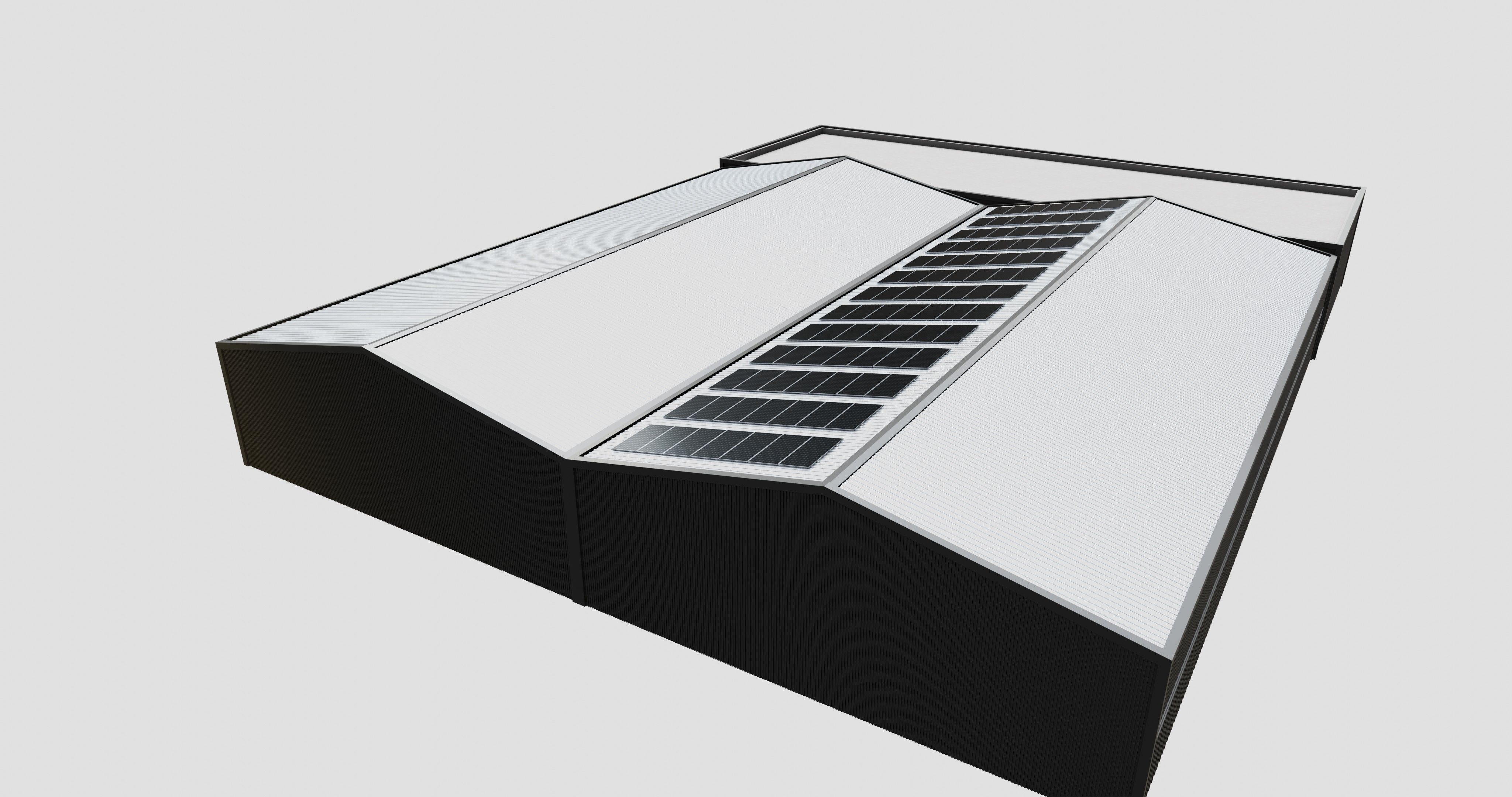 Rooftop Solar Systems Type-1 3D model_5