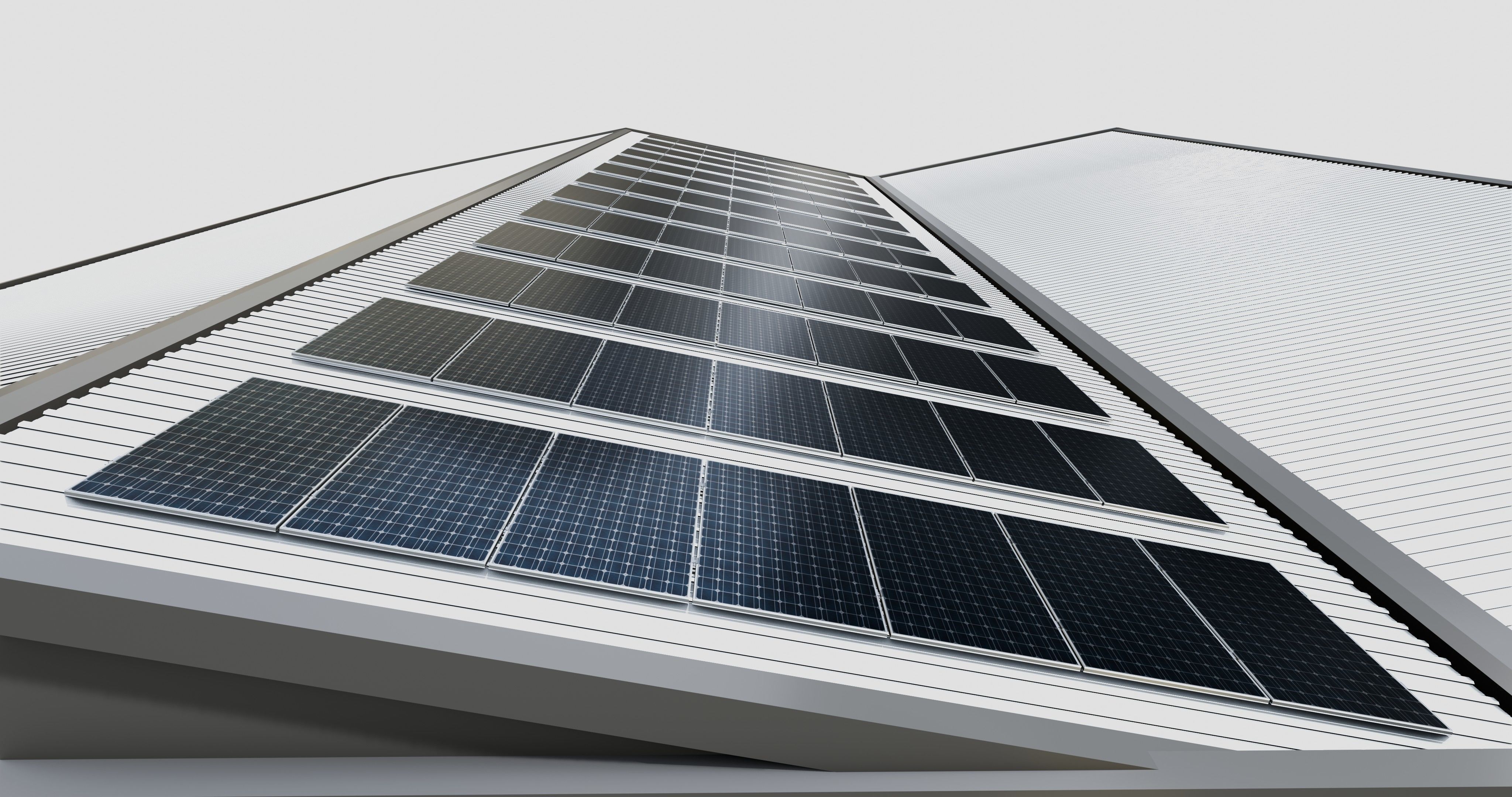 Rooftop Solar Systems Type-1 3D model_20