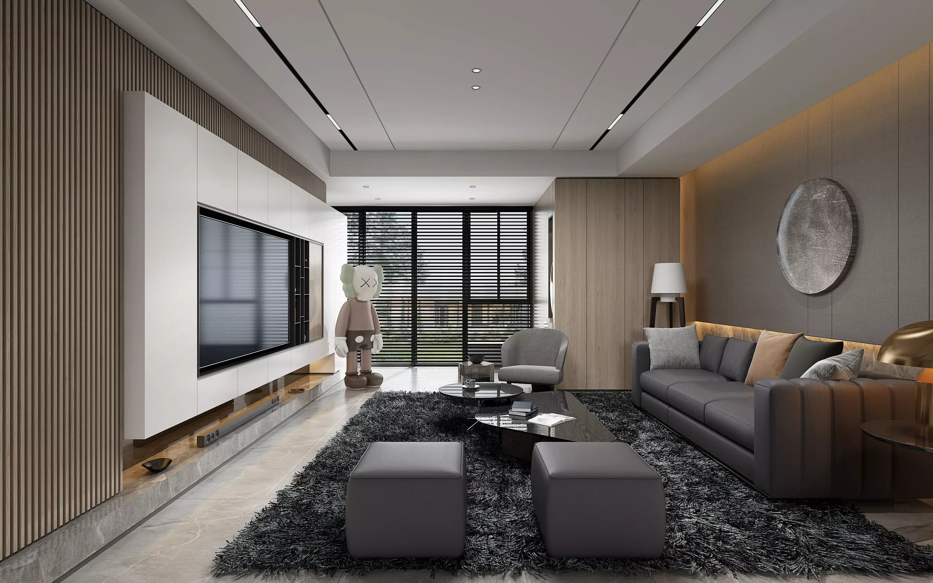 Modern apartment interior 3D model