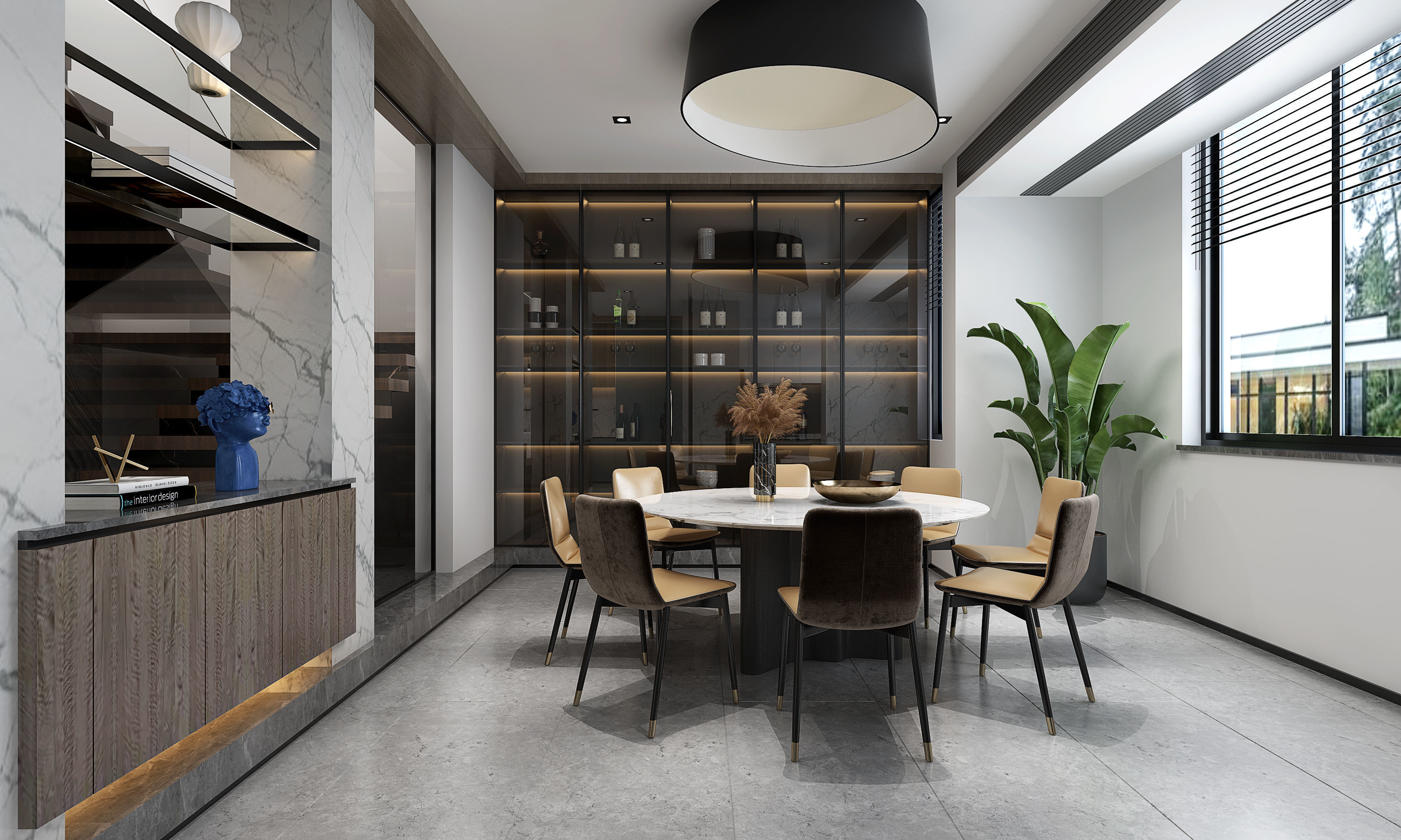 Modern apartment interior 3D model_2