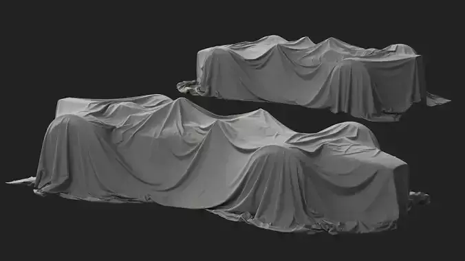 Sportcar Cover 02 3D model