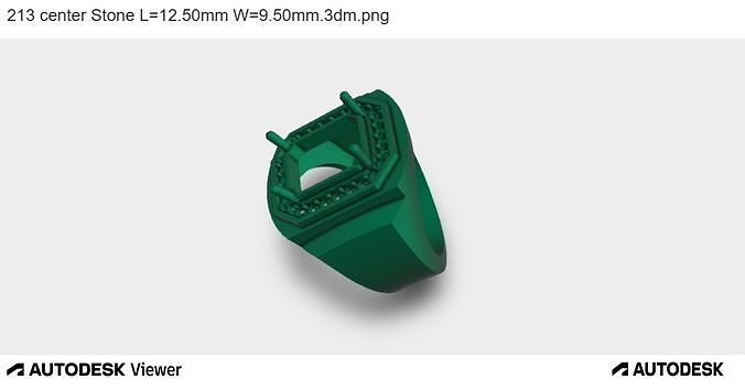 Hexagon Majesty Ring 3D print model