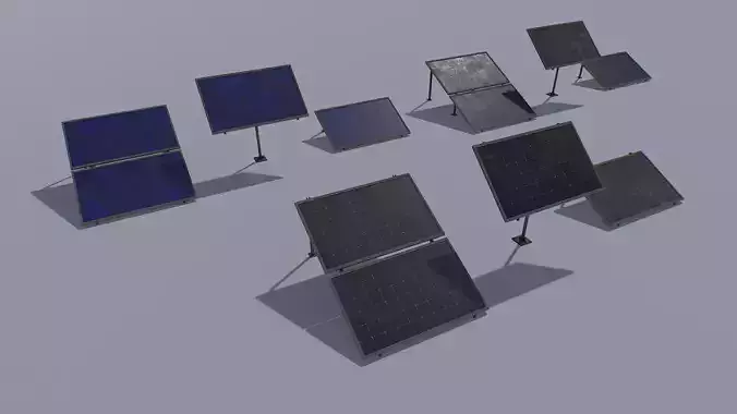 Old and Rusty Solar panel pack