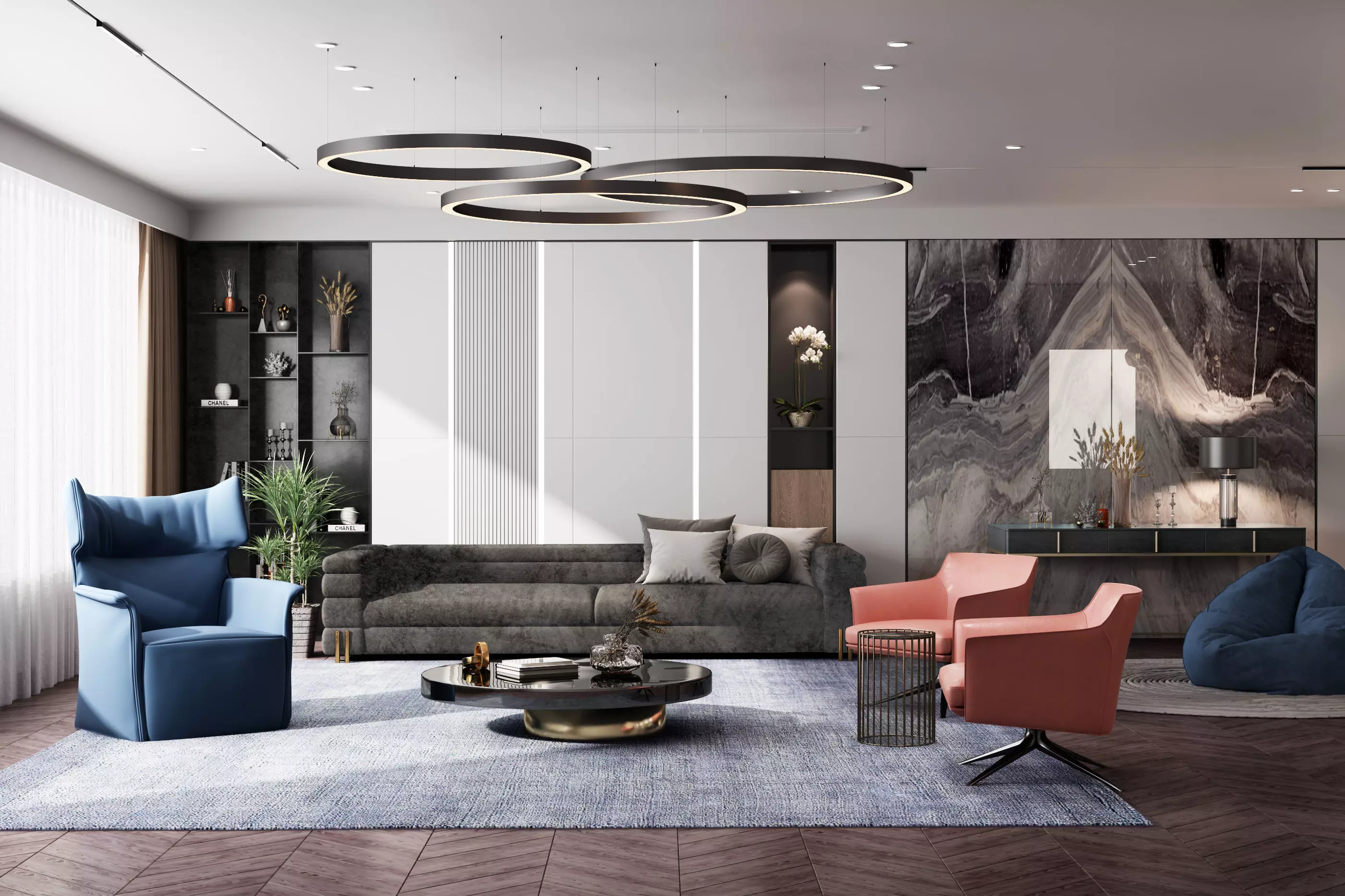 Modern apartment interior 3D model