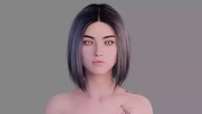 Cute girl with tattoos