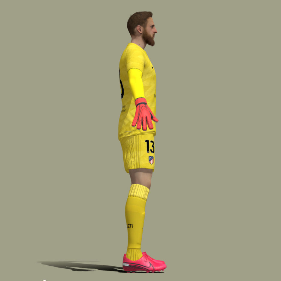 T-Pose Rigged Jan Oblak Atletico Madrid 24-25 3D model_3
