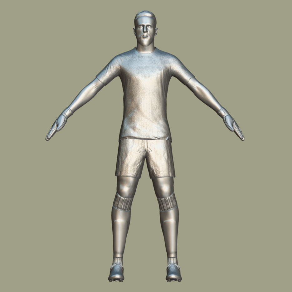 T-Pose Rigged Jan Oblak Atletico Madrid 24-25 3D model_5