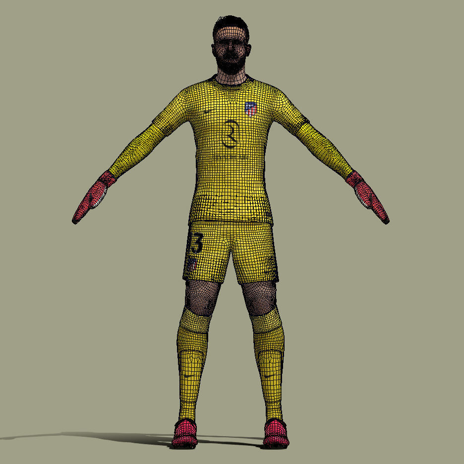 T-Pose Rigged Jan Oblak Atletico Madrid 24-25 3D model_7