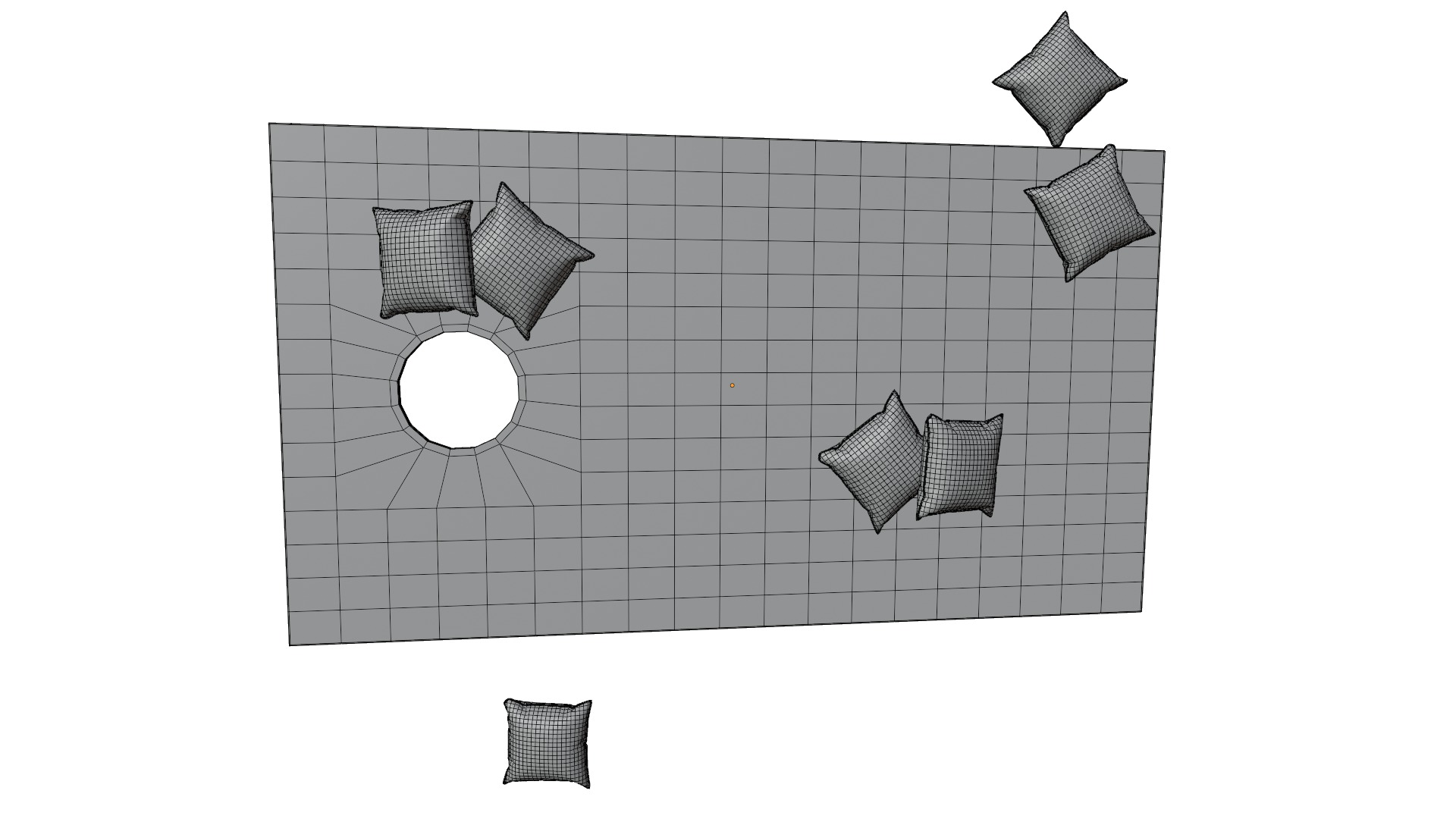 Cornhole Game Set Low-poly 3D model_14