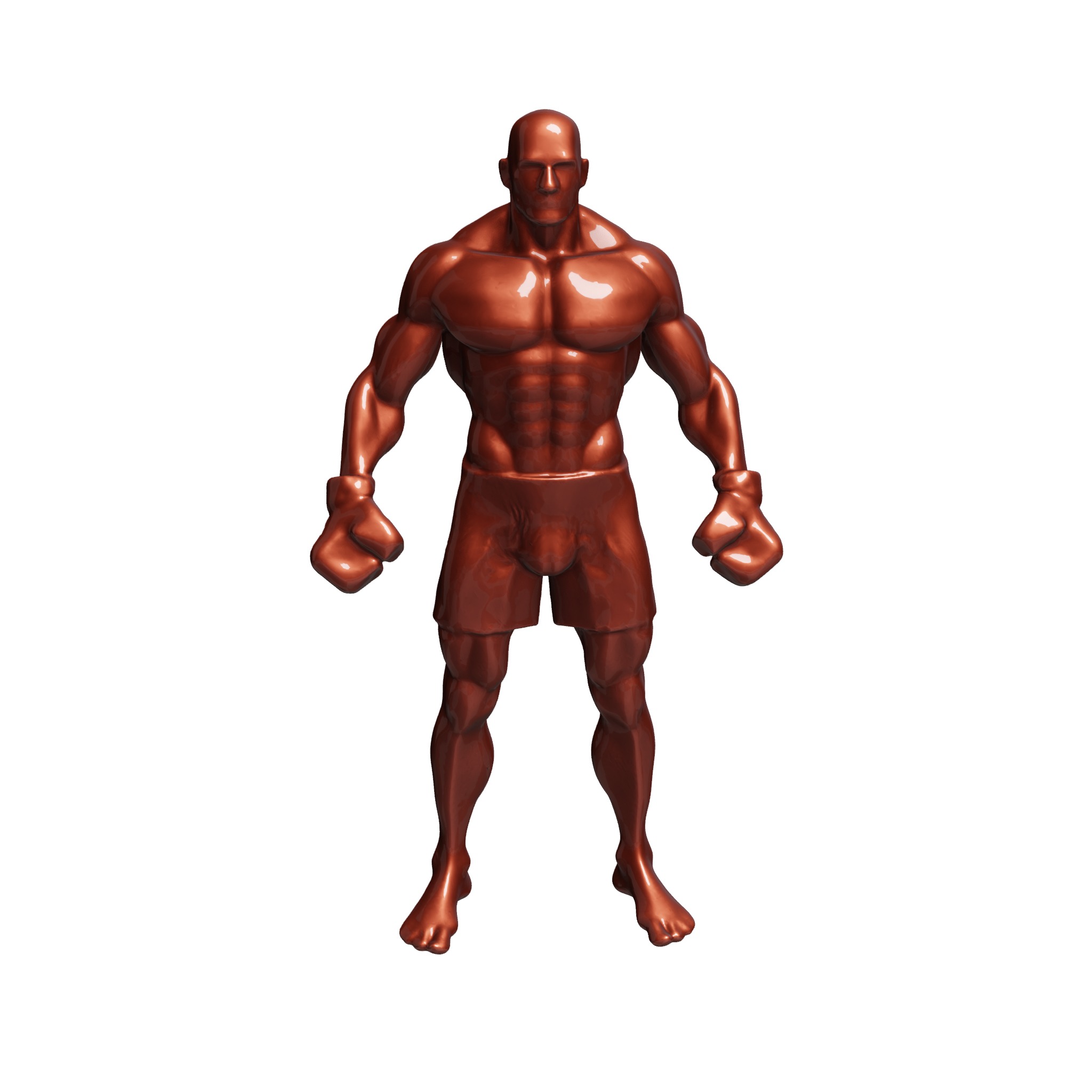 A MMA Fighter 3D model_1