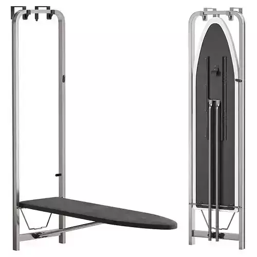 Ironing board mounted on the door 3D model