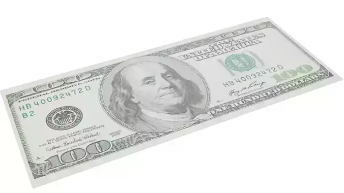 Dollar note Low-poly 3D model
