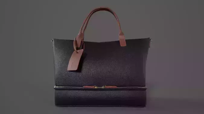 Weekend Traveler ToteBag Black And Cognac