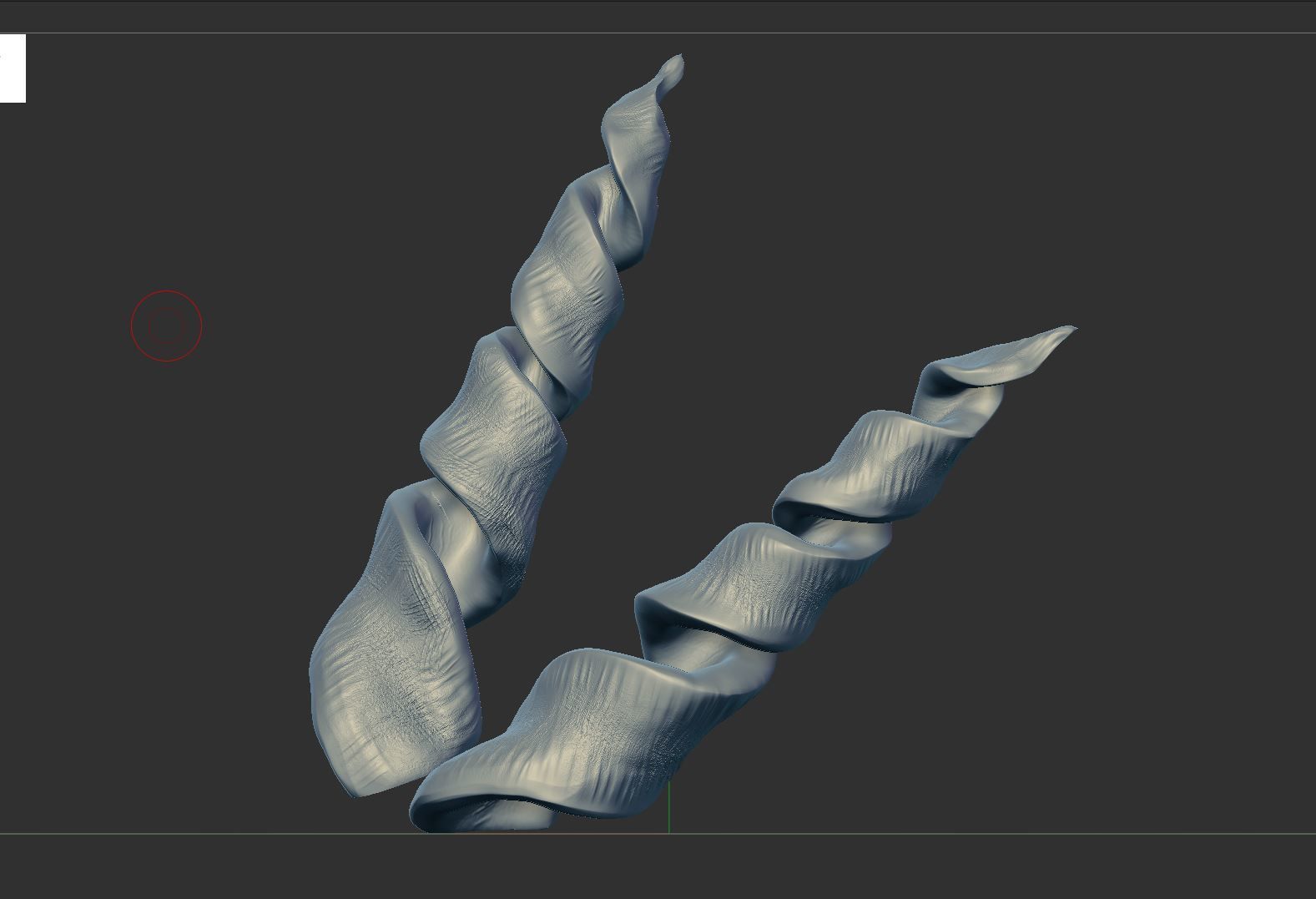 Horns 3D print model_2