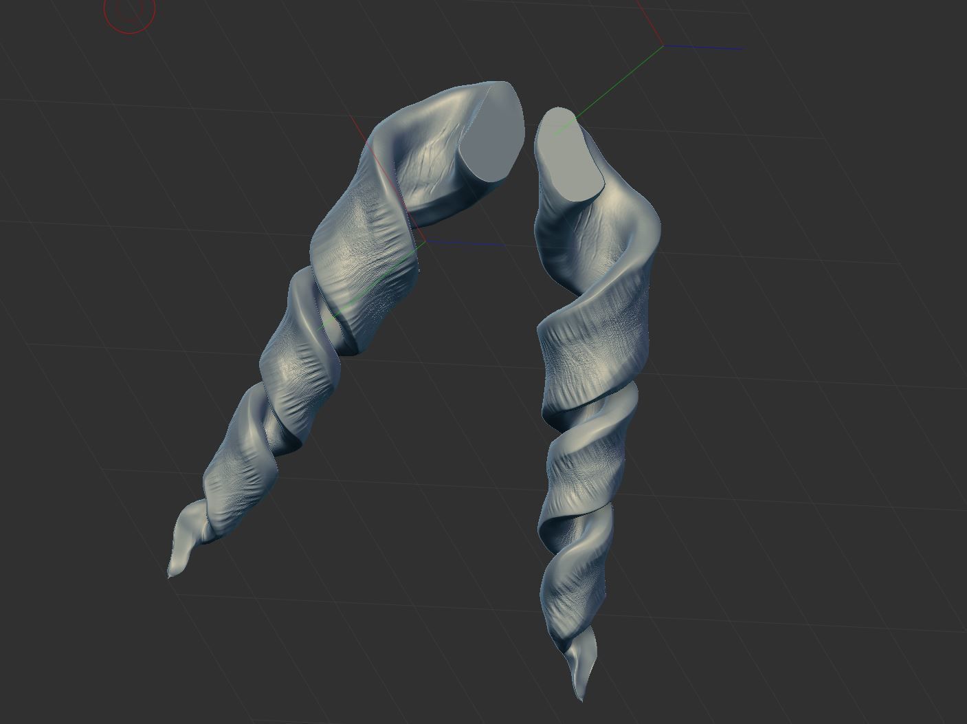 Horns 3D print model_7
