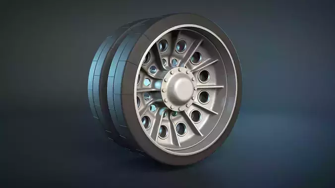 T-54 Tank Road Wheel High-Poly