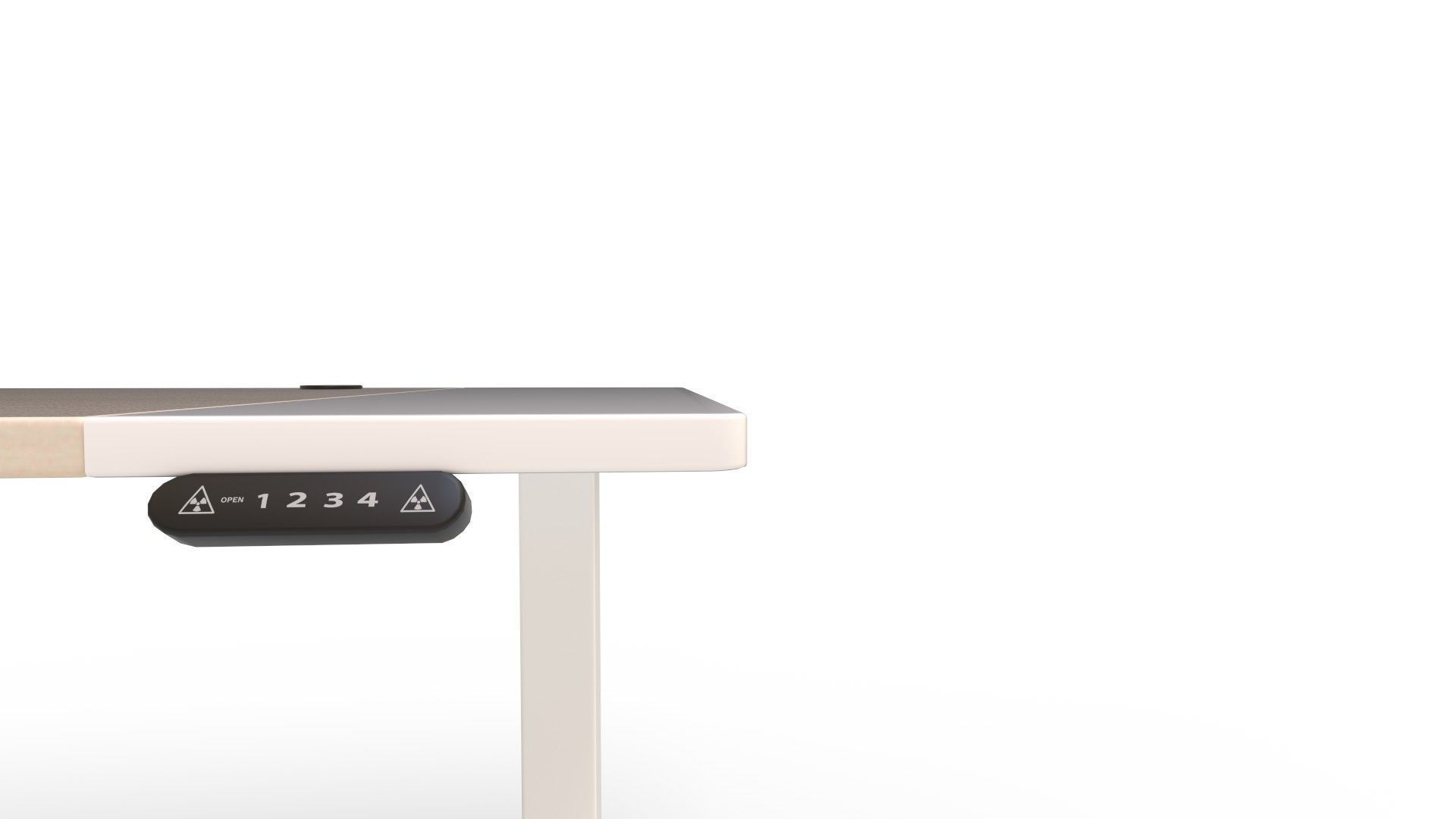 Height Adjustable Standing Desk 3D model_8