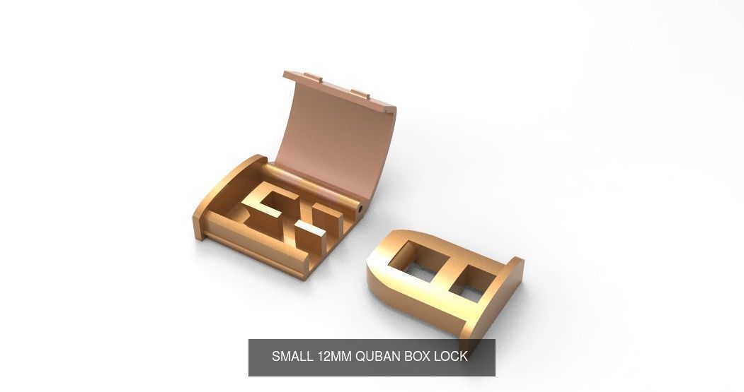 multiple quban lock 3D Model Collection_5