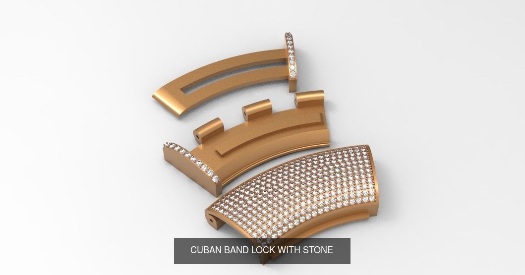 multiple quban lock 3D Model Collection_1