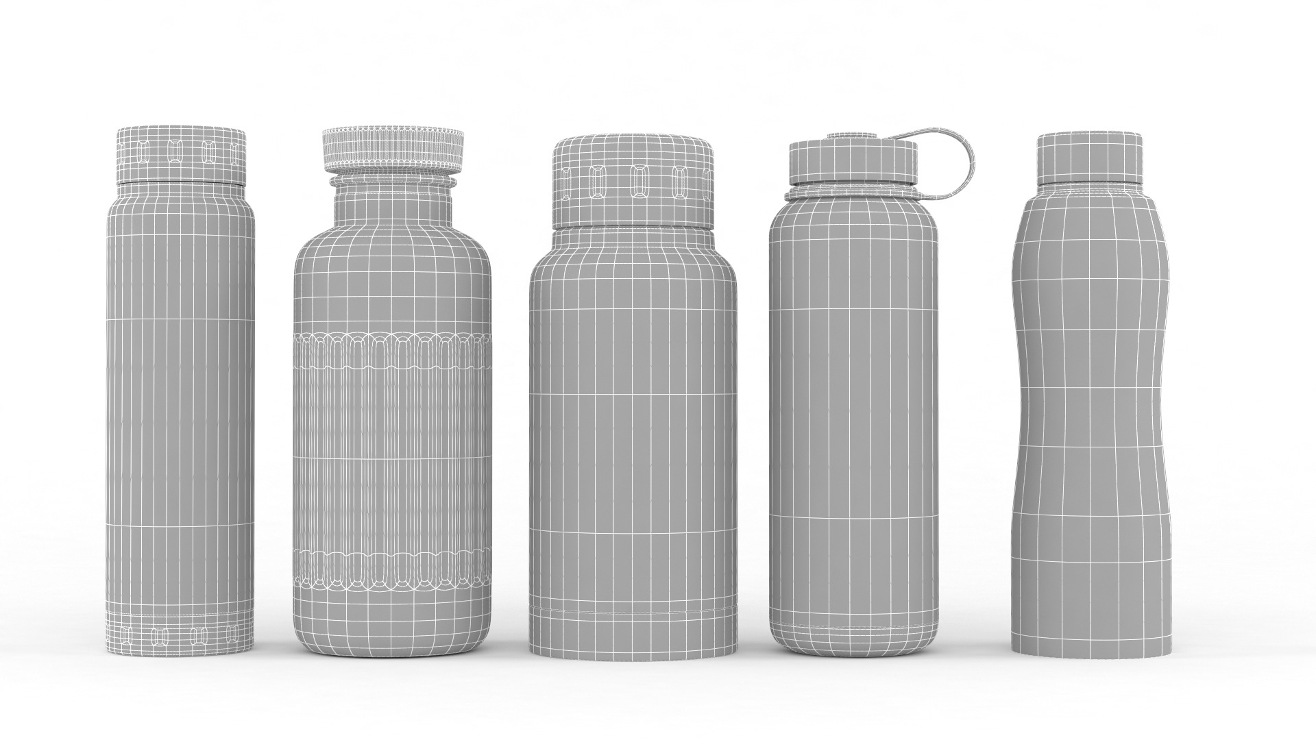 Plastic Bottles 3D model_6