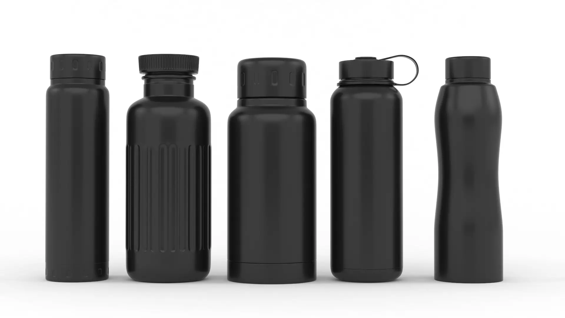 Plastic Bottles 3D model_0