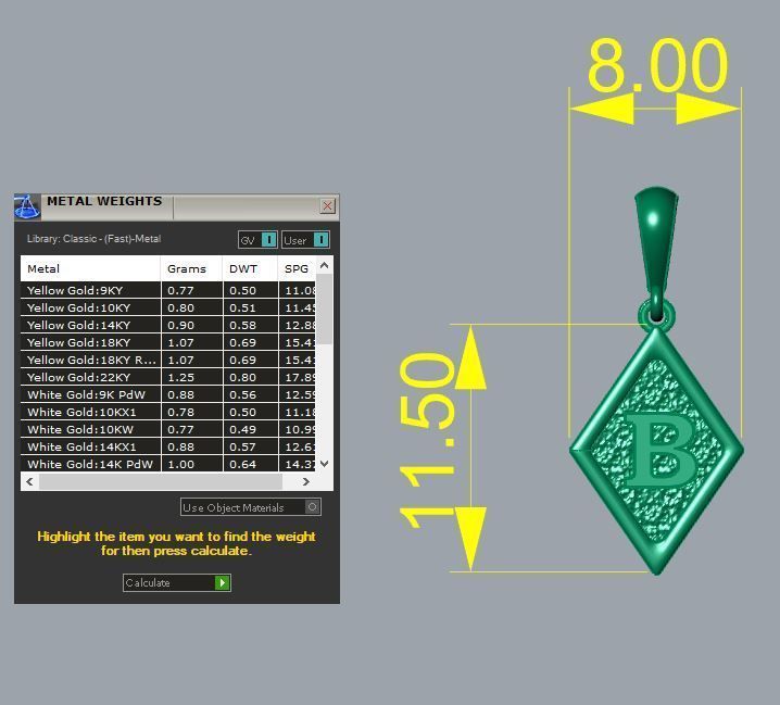 latter pandent B 3D print model_1