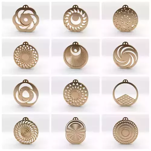 Crop Circle Pendant Pack VIII