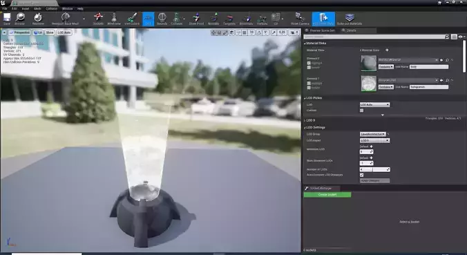 Unreal engine hologram effect