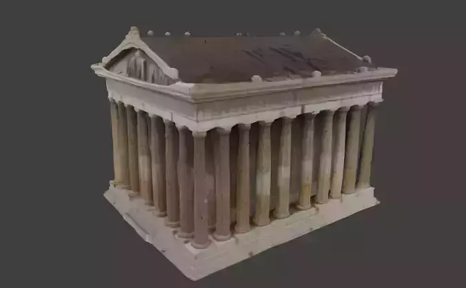 Classical Greek Temple 3D Model
